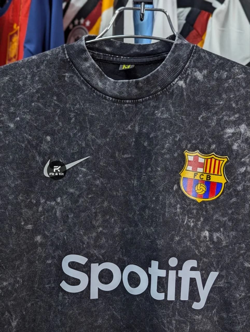   Barcelona Home Acid Wash Special Edition Drop Shoulder T-Shirt