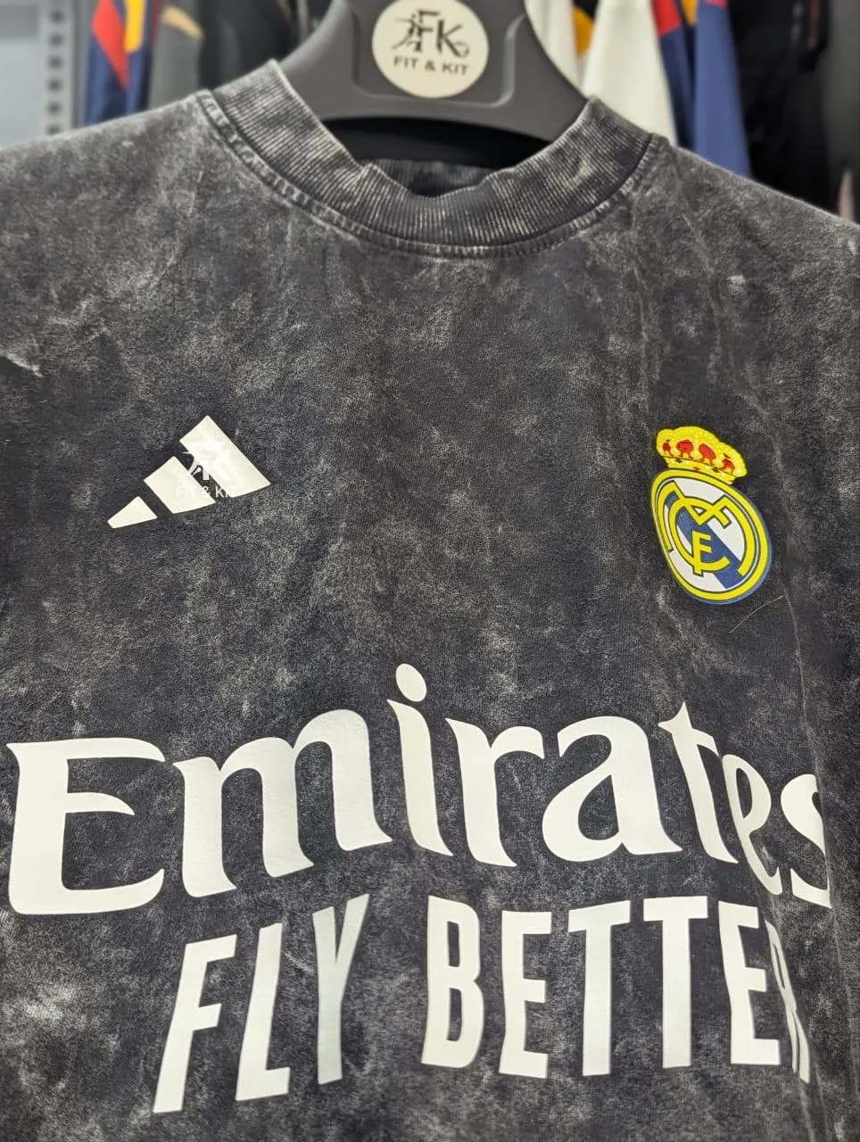 Real Madrid Home Acid Wash Special Edition Drop Shoulder T-Shirt