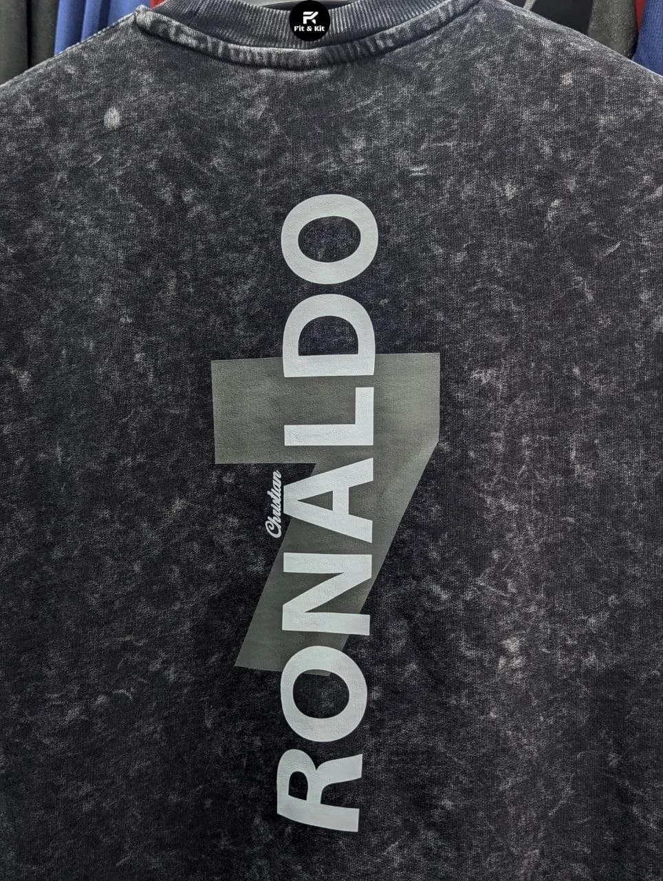 Ronaldo-7 Acid Wash Special Edition Drop Shoulder T-Shirt