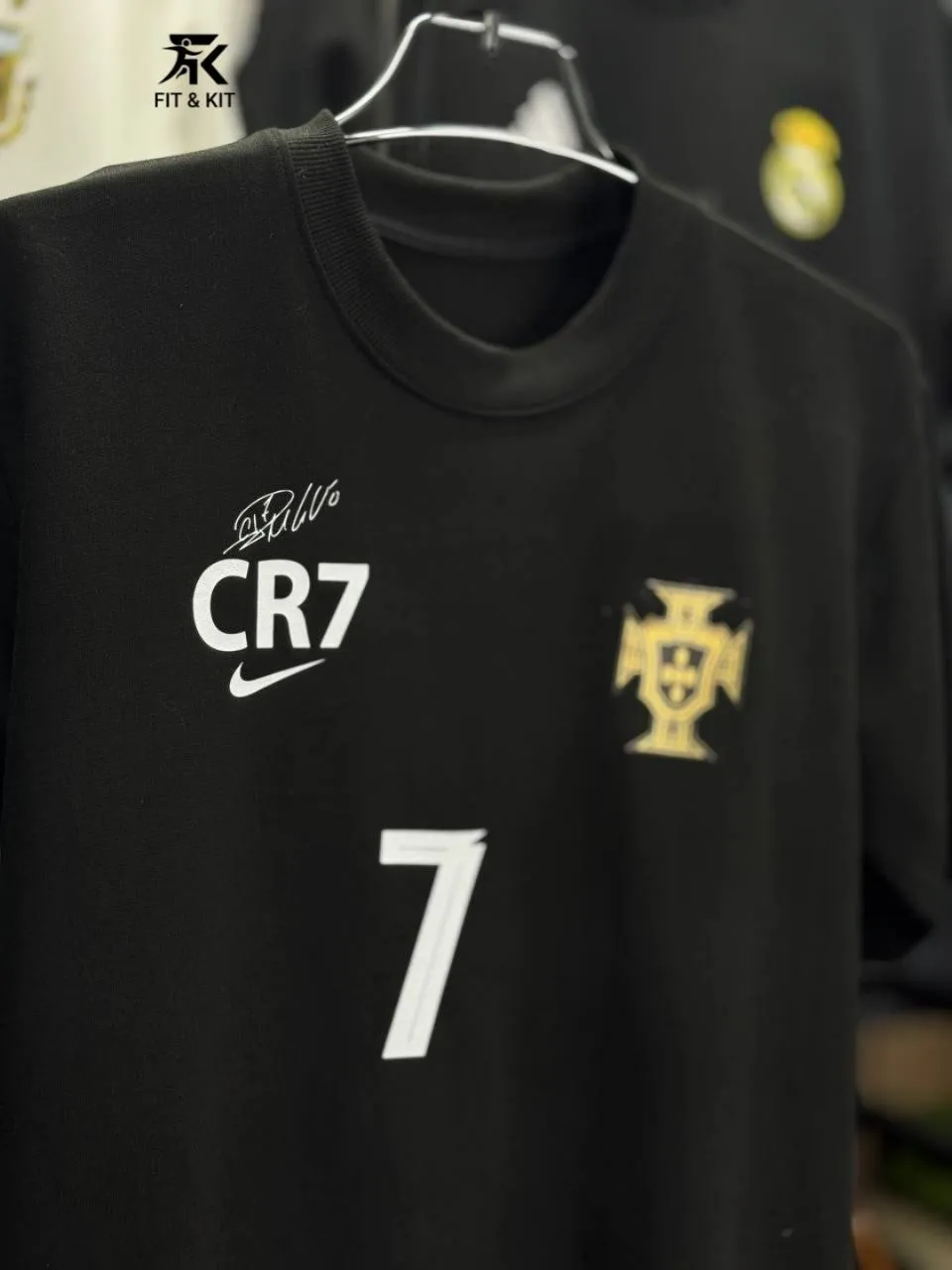 Ronaldo-7  Edition Drop Shoulder T-Shirt Black 