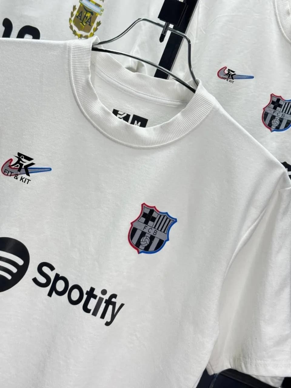 Barcelona White Edition Drop Shoulder T-Shirt