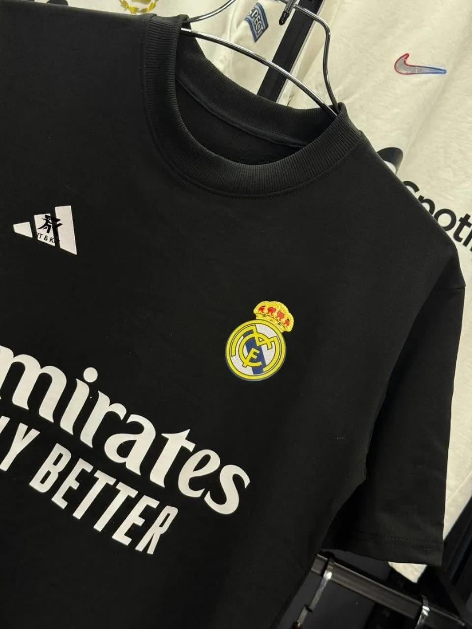 Real Madrid Black  Edition Drop Shoulder T-Shirt