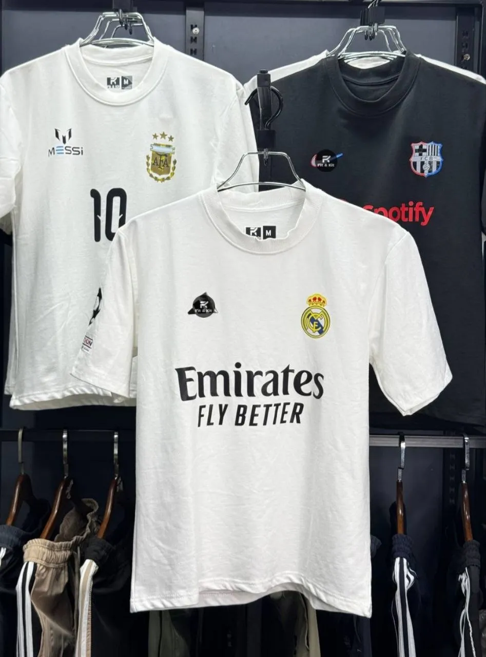 Real Madrid White Edition Drop Shoulder T-Shirt