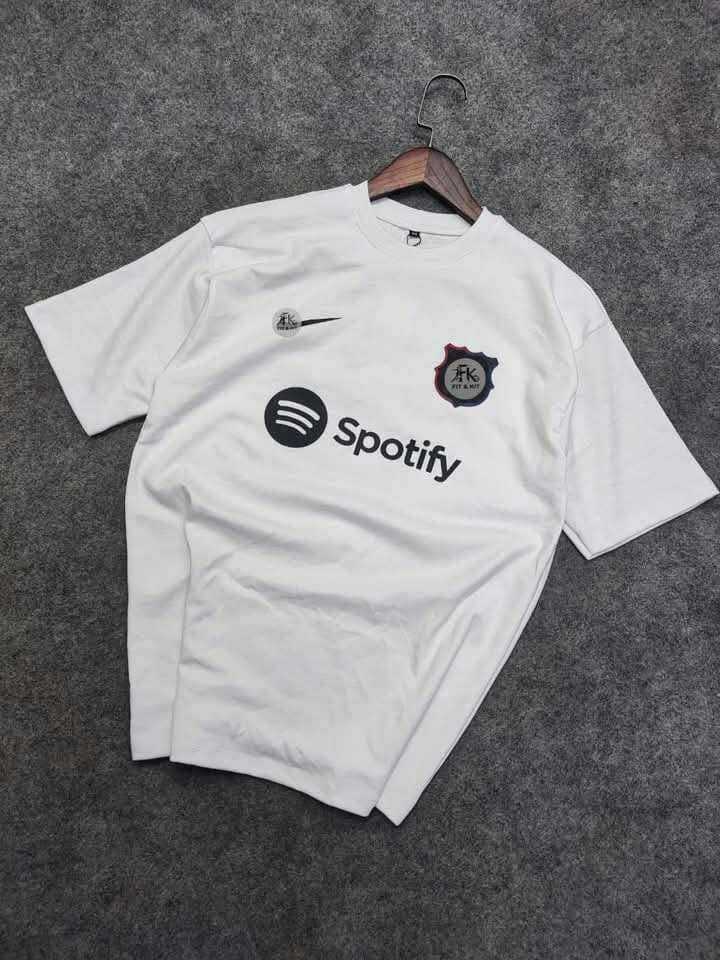 Barcalona Drop shoulder T shirt WHITE Edition