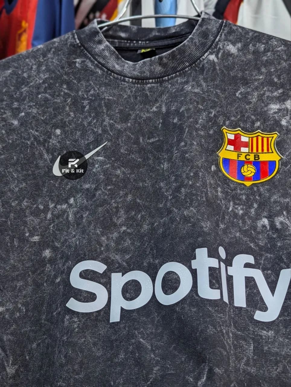 Barcelona Home Acid Wash Special Edition Drop Shoulder T-Shirt